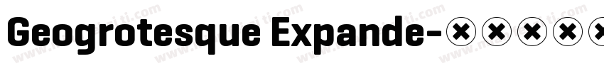 Geogrotesque Expande字体转换